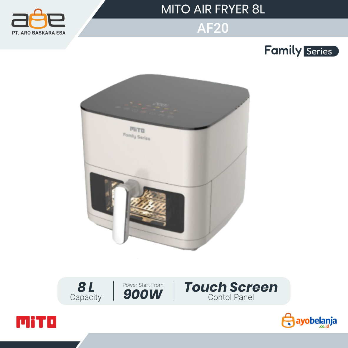 MITO - AIR FRYER - AF20 FAMILY SERIES - 8L
