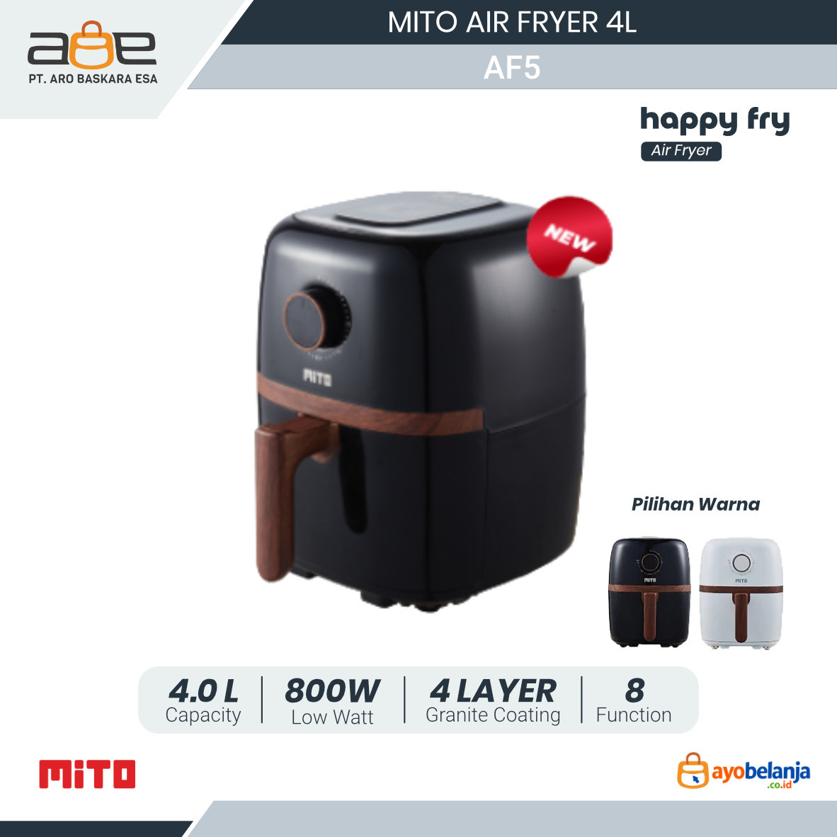 MITO - AIR FRYER - AF5 - 4L