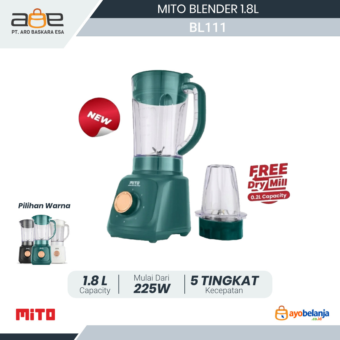 MITO - BLENDER - BL111 - 1.8L