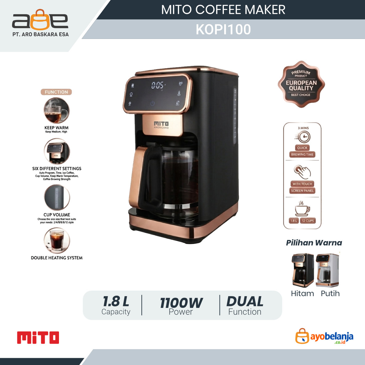 MITO - COFFEE MAKER - KOPI100
