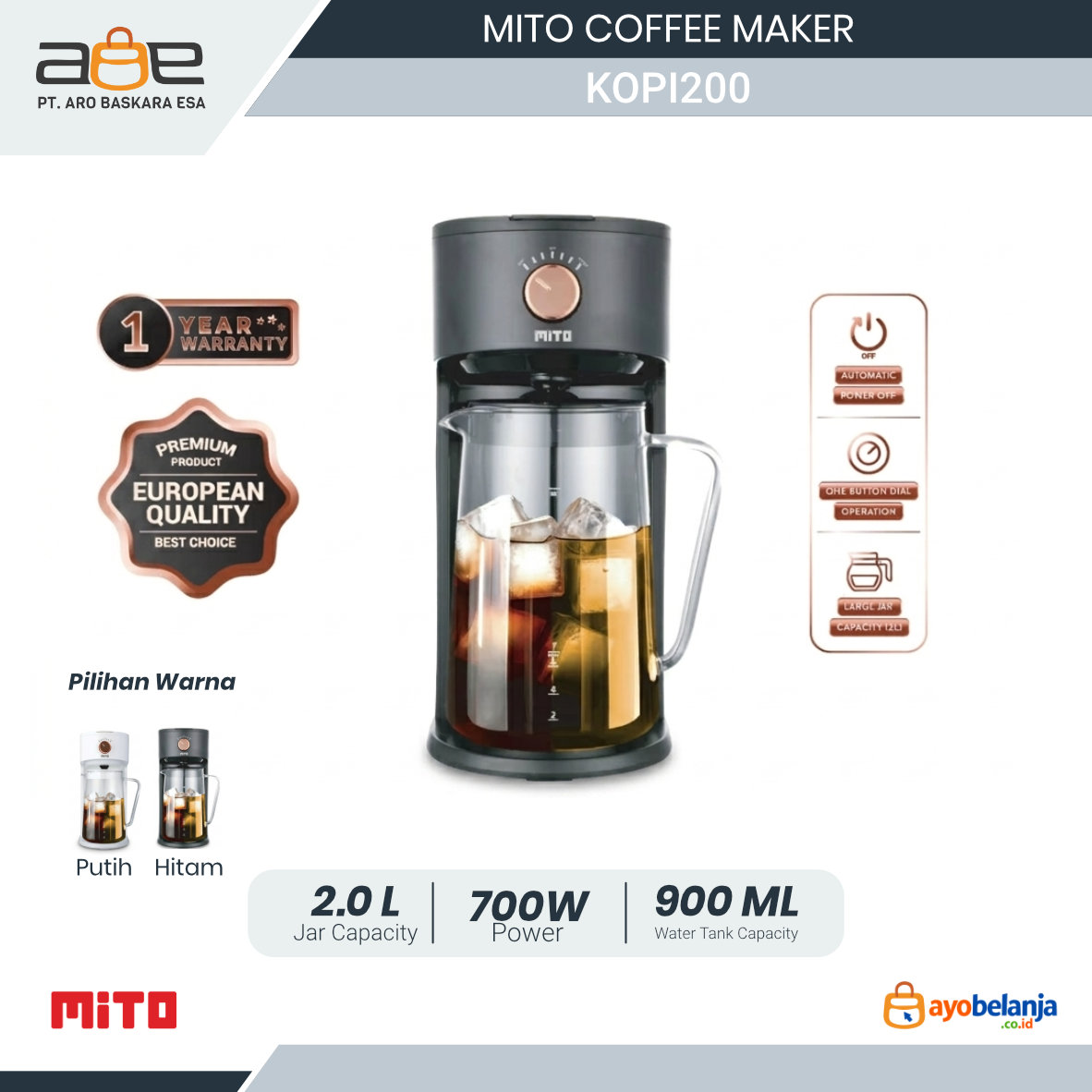 MITO - COFFEE MAKER - KOPI200