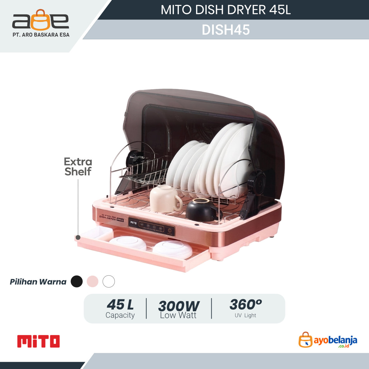 MITO - DISH DRYER - DISH45 - 45L