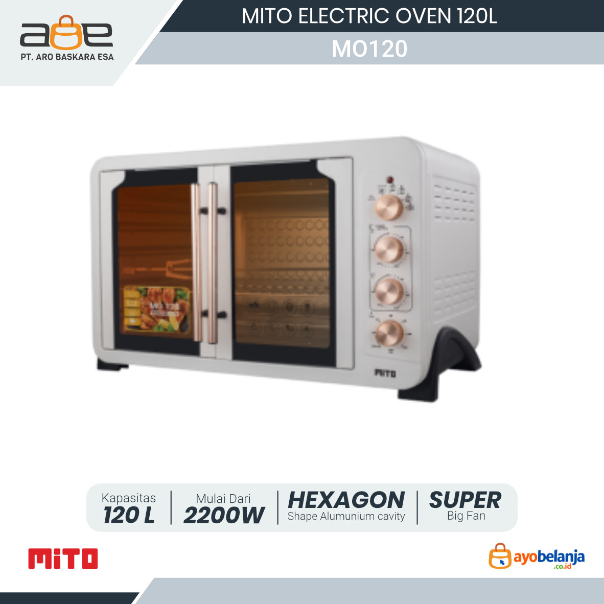 MITO - ELECTRIC OVEN - MO120 BOSCA - 120L