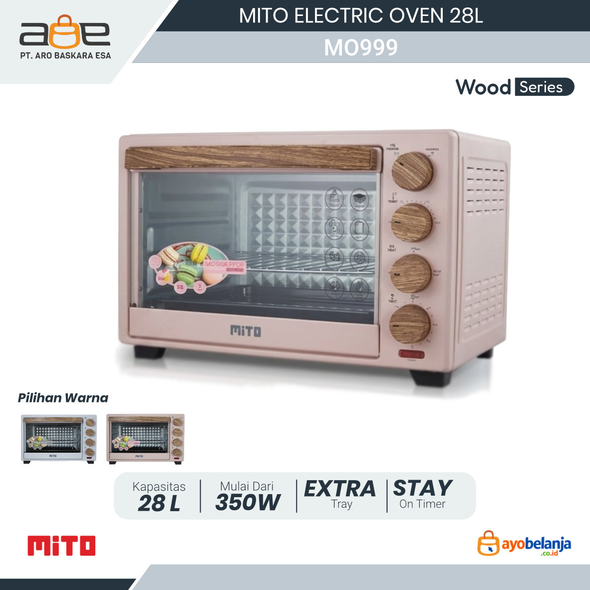 MITO - ELECTRIC OVEN - MO999
TOP - 28L
