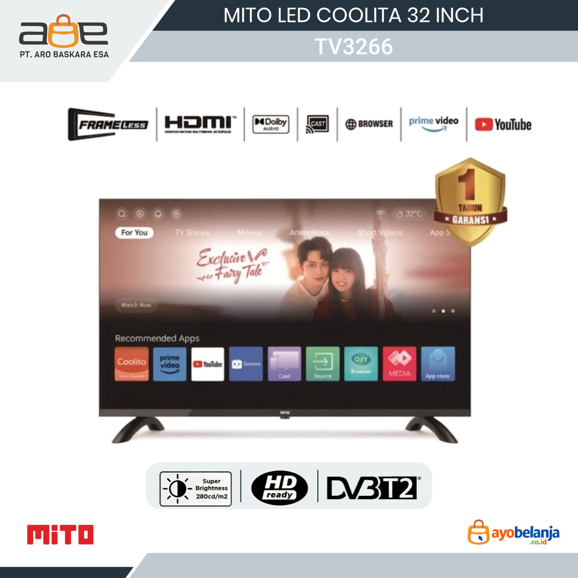 MITO - LED COOLITA - 3266 - 32 INCH