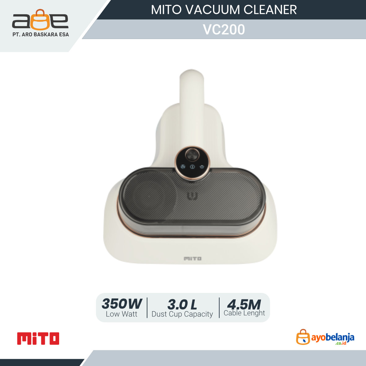 MITO - VACUUM CLEANER - VC200  UV BED